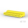 Te Connectivity Board Connector, 12 Contact(S), 1 Row(S), Female, 0.156 Inch Pitch, Idc Terminal, Locking, Yellow 4-640427-2